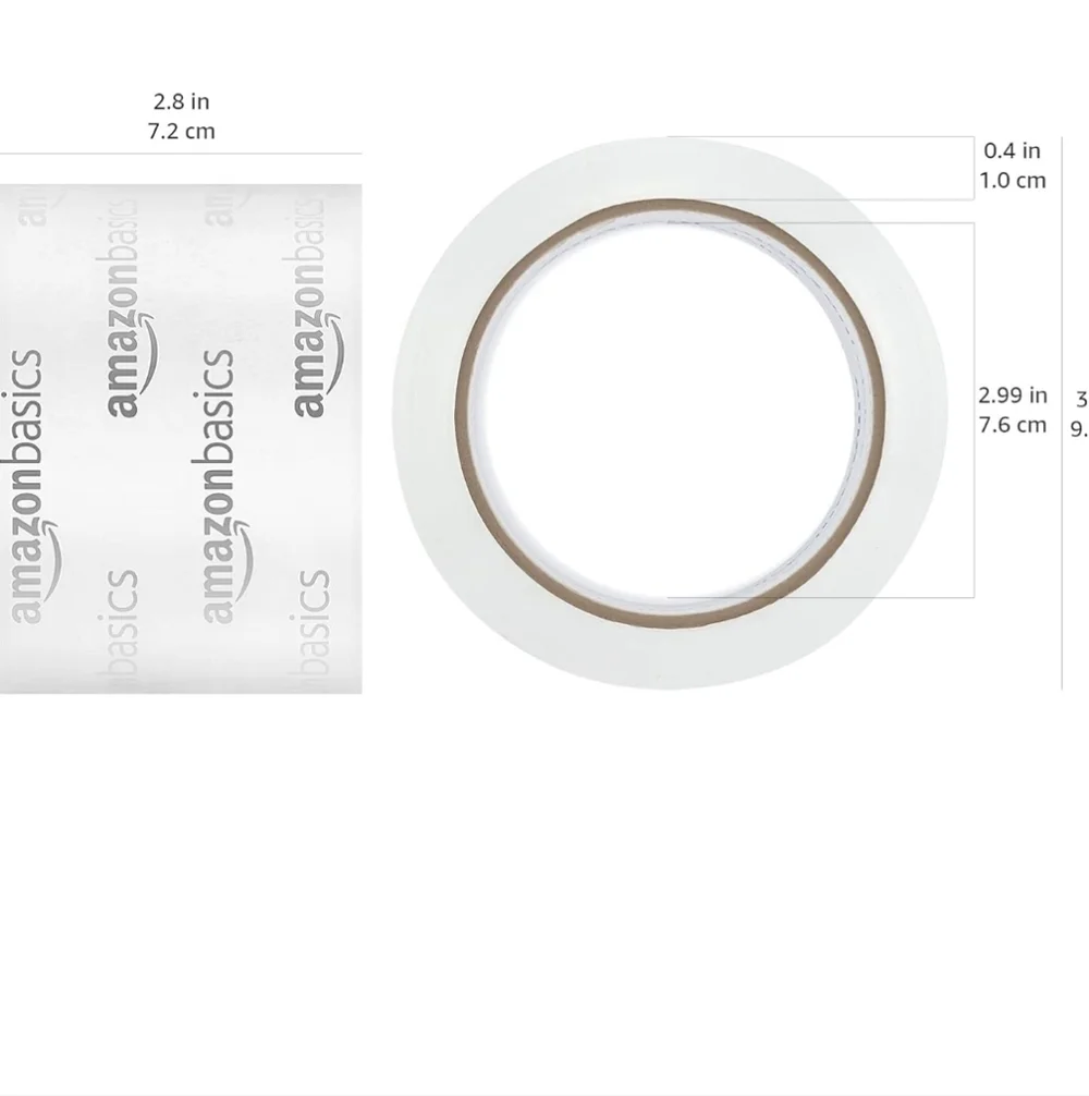 Amazon Basics Clear Packing 2 Tape Rolls - Transparent 3
